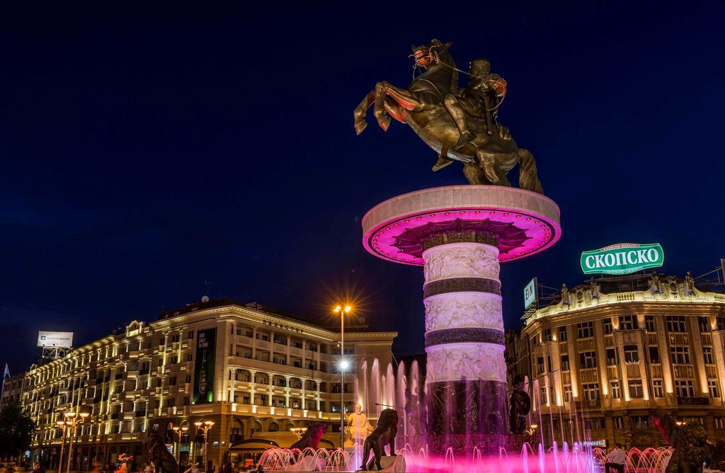 Skopje City Square View Bagian luar foto